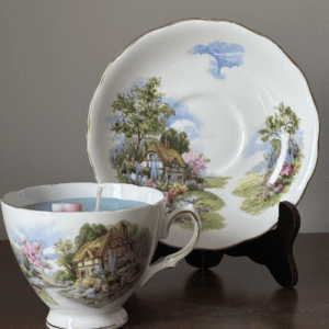 Vintage Tea Cup Candle Duo - Royal Vale Bone China